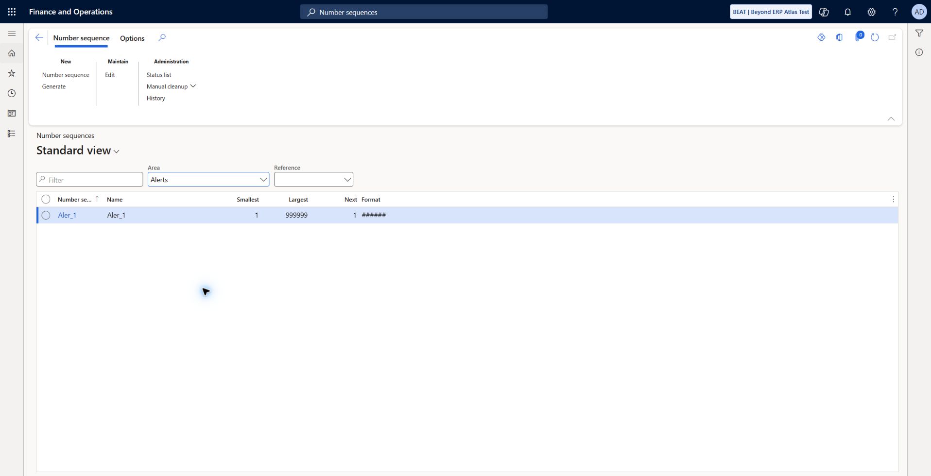 Shared Alerts prerequisite sequence: Aler_1, format ######, range 1–999999, next 1. Generated only the missing Alerts Rule ID reference after InventParameters failed with that prerequisite error. Shared scope, not a BEAT transaction sequence.