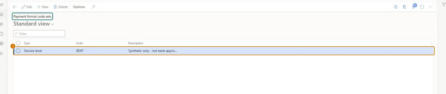 Create the payment format code (zoomed on the outlined fields)