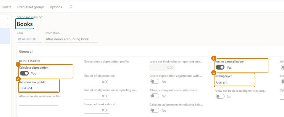 Create the book (zoomed on the outlined fields)
