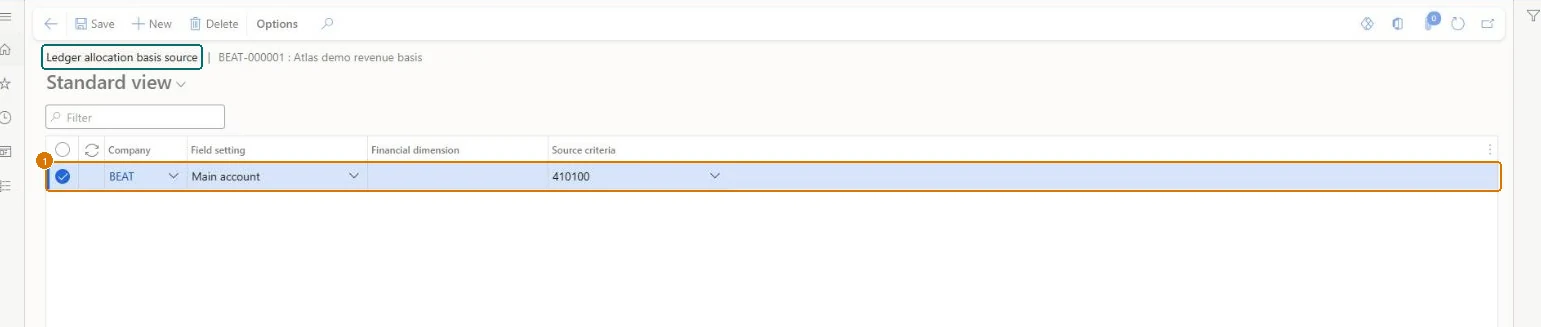 Add the basis source criteria (zoomed on the outlined fields)