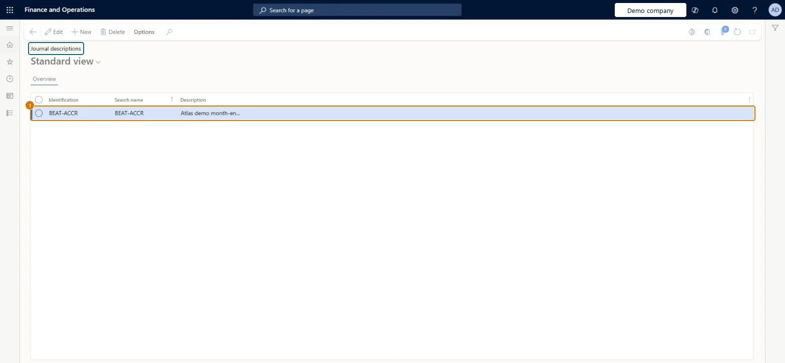 Create the journal description